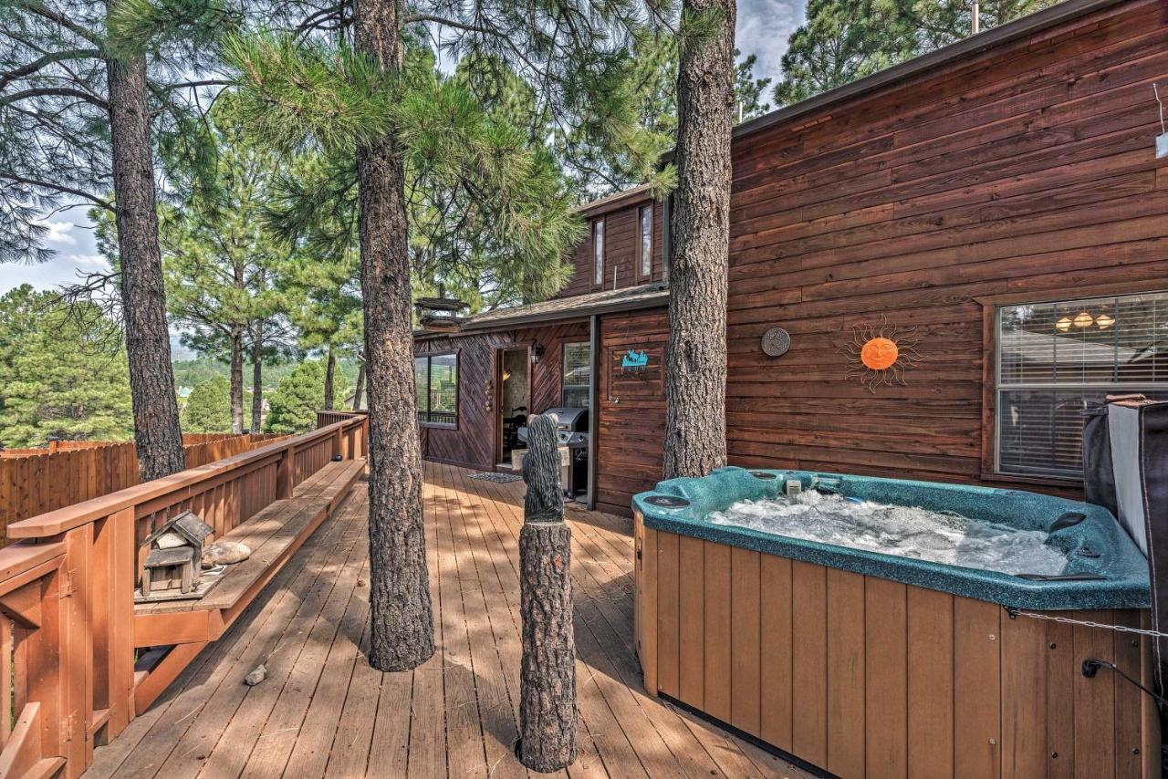 Cozy Ruidoso Cabin With Private Hot Tub And Large Deck Экстерьер фото