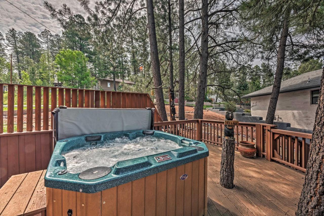 Cozy Ruidoso Cabin With Private Hot Tub And Large Deck Экстерьер фото